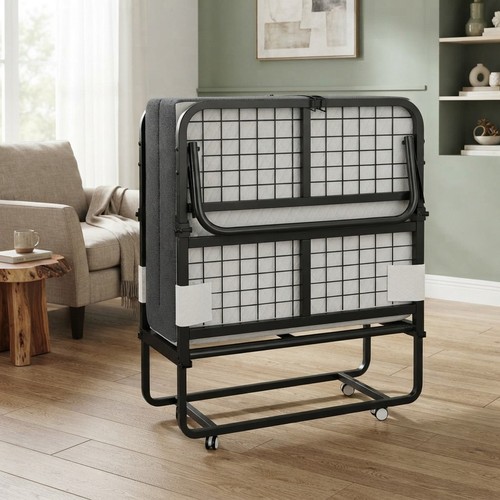 Compact folding bed with - bed,
