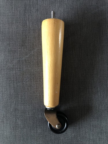 Vintage beech bed castors - vintage,