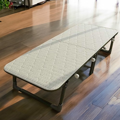 Single folding bed with wheels - bed,
