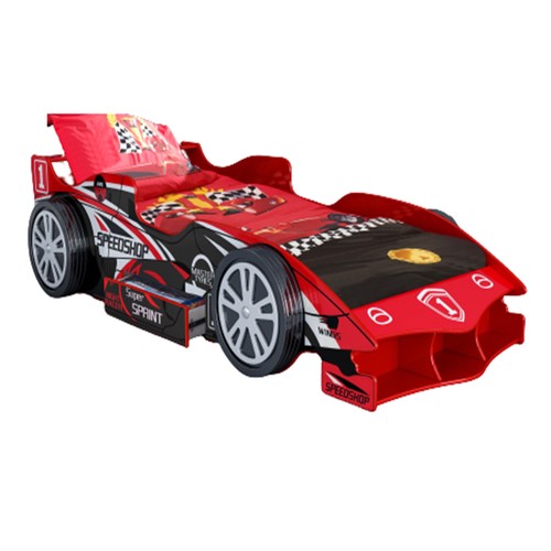 Kids red race - red, frame
