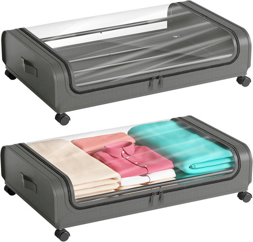 Pack under bed storage with - 2,