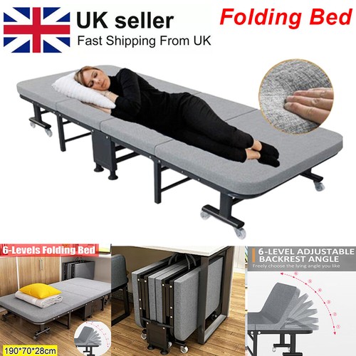 Single folding bed - bed, w/mattress