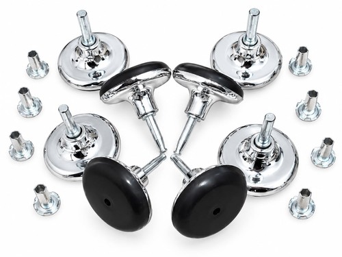 Chrome feet gliders castor - gliders,