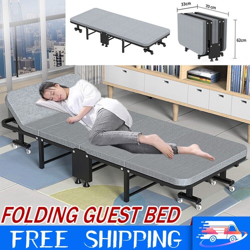 Heavy duty single folding bed - single,