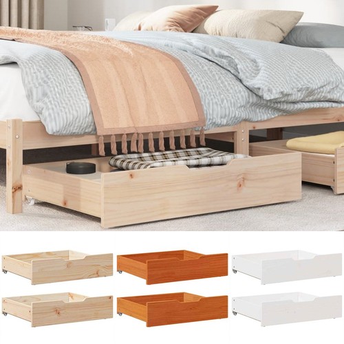 Wooden bed frame drawers - bed,